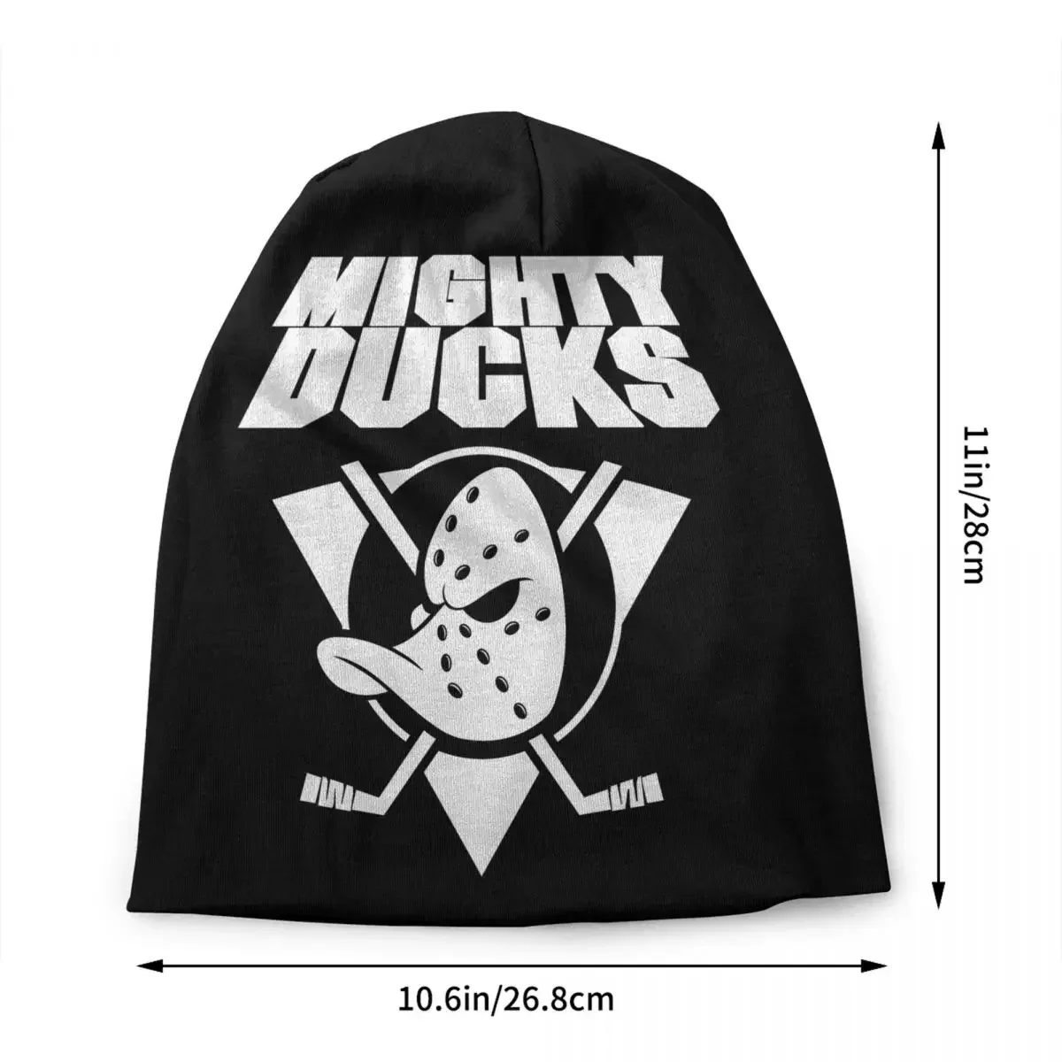 Mighty Duck ANA Alternate Logo Skullies Beanies Caps Men Women Unisex Trend Winter Warm Knit Hat Adult Funny Sports Bonnet Hats