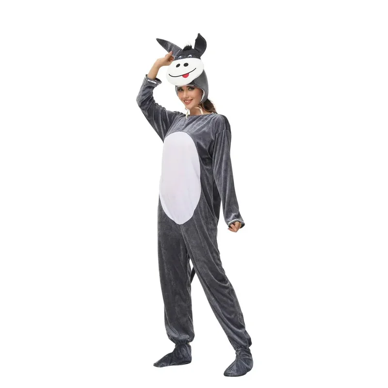 عرض الملاهي للأطفال زي دمية على شكل حيوان حمار نيسيي للأطفال