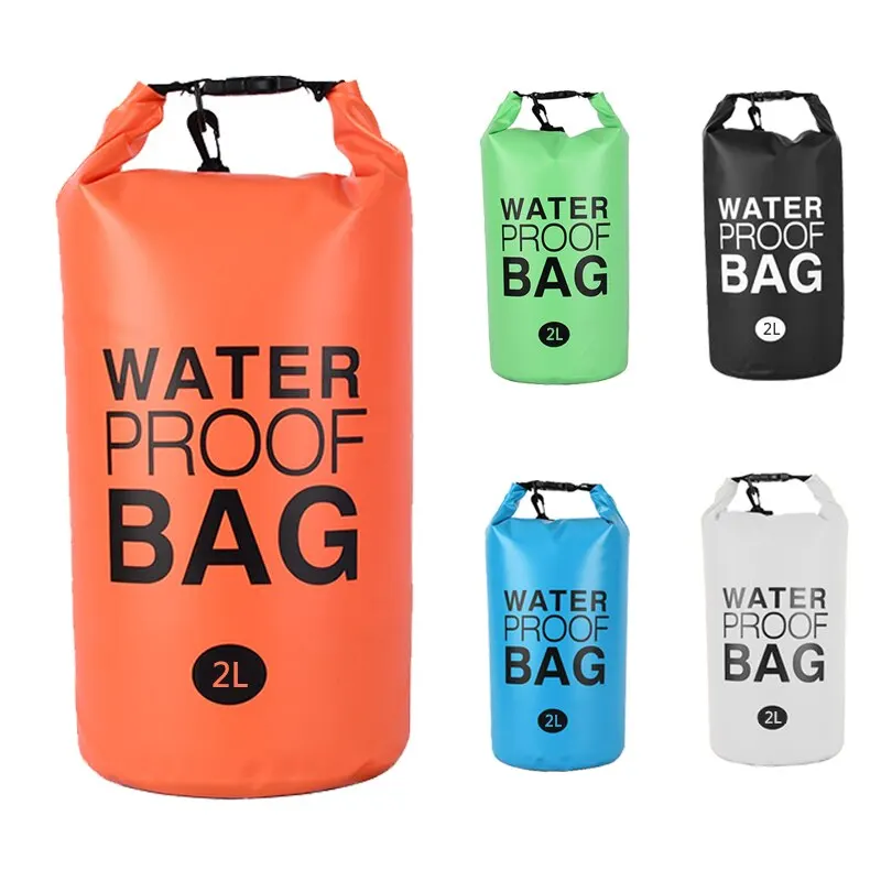 2L Waterproof Dry Bag Storage Compression Backpack Nature Hiking Hiking Foldable Storage Bag Hiking Outdoor Portable Water Bag