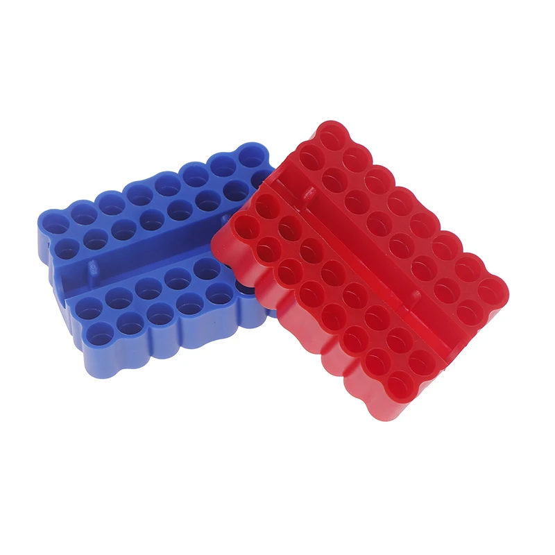 Ensemble de 2 supports de rangement pour tournevis et foret, organisateur à tige hexagonale à 32 trous pour boîte de rangement à tige de 6.35mm