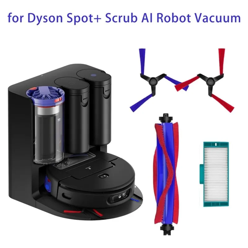 Piezas de repuesto para Dyson Spot+ Scrub AI, cepillo principal  robot, cepillo lateral  aspiradora, accesorios  asp