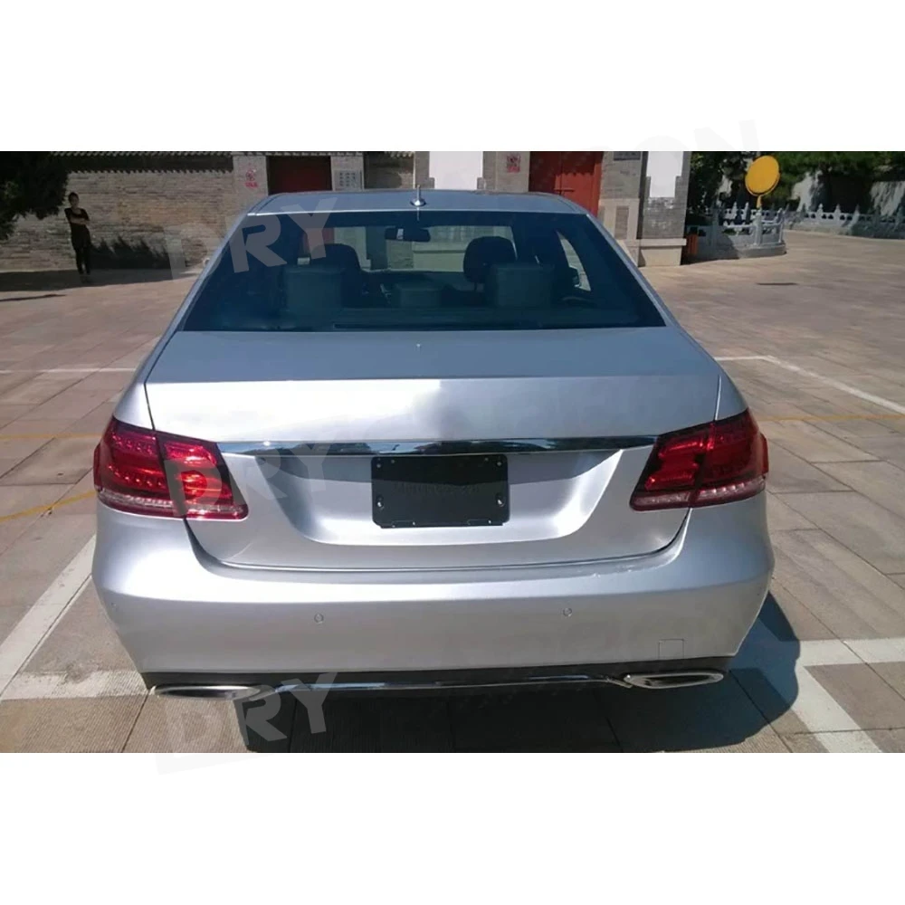 Car Rear Bumper Diffuser Spoiler Exhaust Tips For Mercedes Benz E Class W212 Standard 2013-2016 Rear Lip Body Kits Accessories view 3