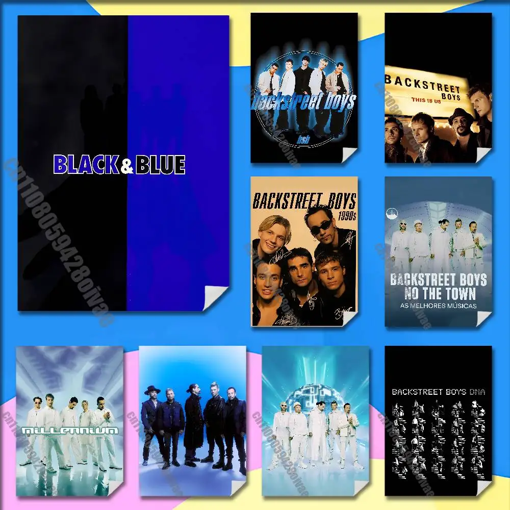 

B-Backstreet B-Boys Millennium Poster Wall Sticker For Bedroom 30x40cm Self-adhesive Decoration Fans Playbill Cover