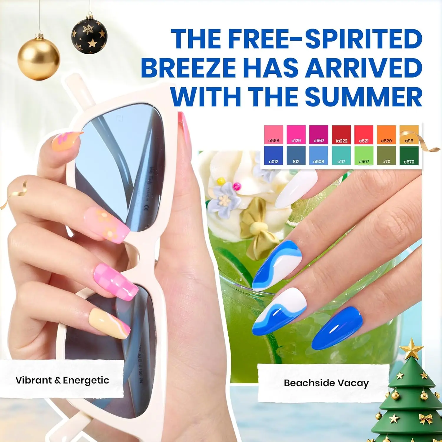 ชุดทำเล็บเจลฤดูหนาว 70 ชิ้น 60 สี พร้อมเบสโค้ทและท็อปโค้ท สำหรับผู้เริ่มต้น ทำเองที่บ้าน หรือเป็นของขวัญคริสต์มาส