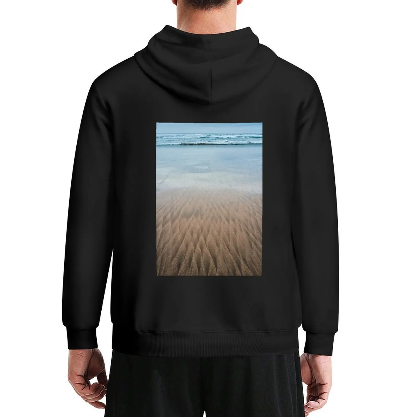 

Sand Triangles and Ocean Waves Hoodie men's coat mens clothes autumn men's winter sweater pullover hoodies