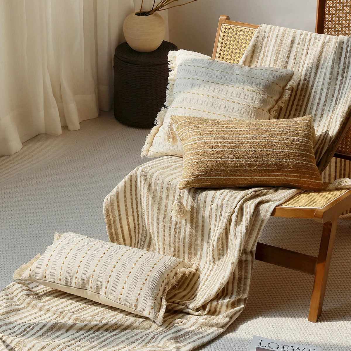 

Golden Luxury Patchwork Cushion Cover Advanced Vintage Texture Jacquard Pillow Case Living Room Bedroom Throw Pillow Covers