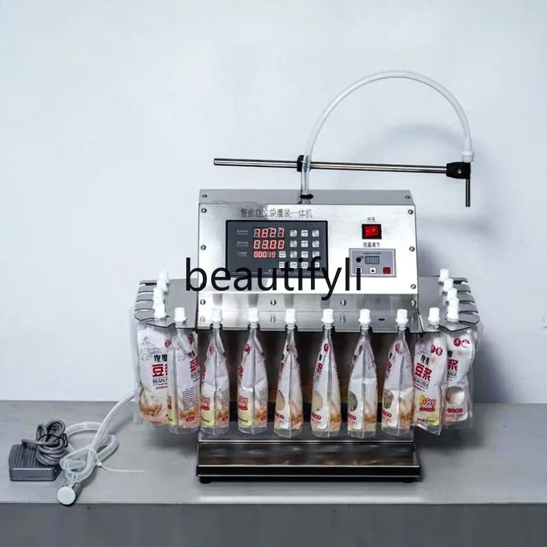 

New Soup Filling Machine for Snail Noodles, Soy Milk, Broth, Herbal Drinks, Semi-Automatic Dosing and Dispensing