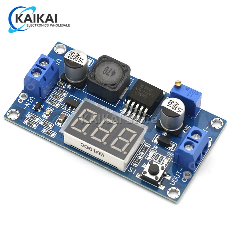 DC-DC XL6009 Digital Boost Step Up Power Supply Module Adjustable 4.5-32V to 5-52V Step-up Voltage Regulator With LED Voltmeter