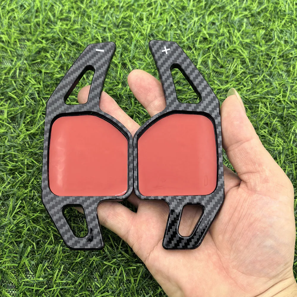 Für Audi A3 S3 8V A4 S4 A5 S5 B8.5 A6 S6 A7 S7 C7 Q5 Q7 2013 2014 2015 2016 Carbon Faser Druck Lenkrad Paddle Shifter