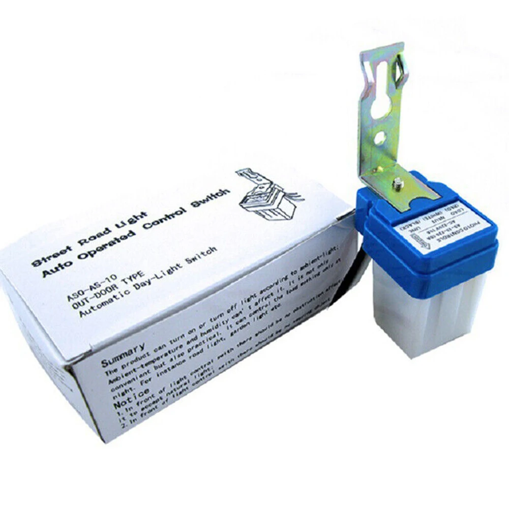 Auto On Off Photocell Street Light Sensor Switch 10A AC DC 12V 24V 220V Enhance Security for Airports Farms Schools