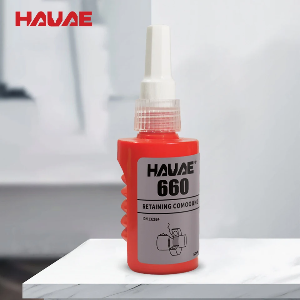 1pcs 50g hauae 660 retaining compound glue anaerobic high strength gap filling wear base spline bearing cylindrical parts repair