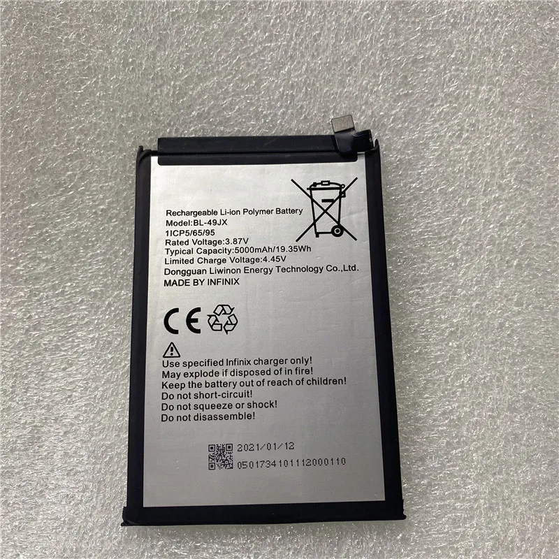 

YCOOLY for Infinix BL-49JX battery 5000mAh In Stock Replacement + Tracking Number for BL-49JX battery