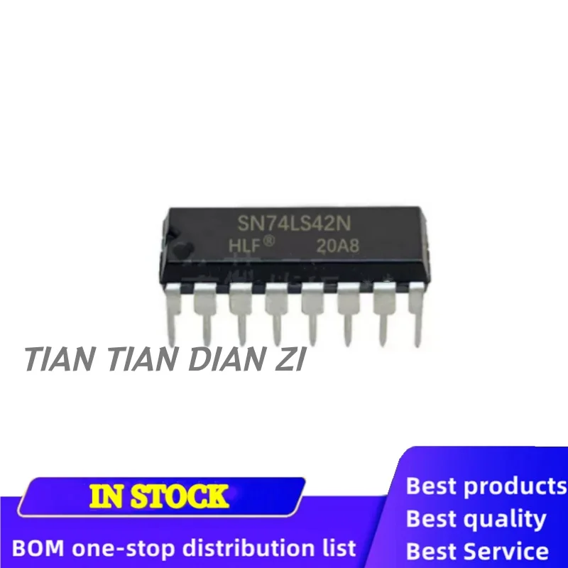 10pcs/lot SN74LS42N 74LS42  DIP-16 ic chips in stock