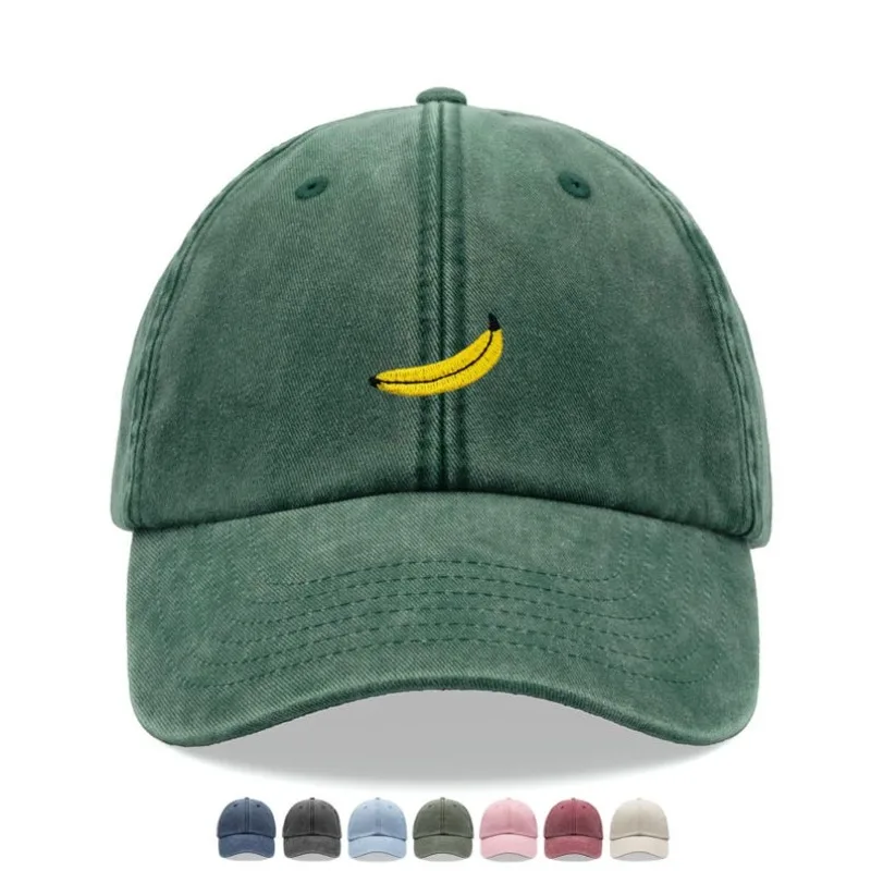 1 Stück Unisex-Baseballkappe mit Bananen-Print, leicht, Outdoor-Mütze, geeignet zum Wandern, Camping, Strand, Radfahren für Männer