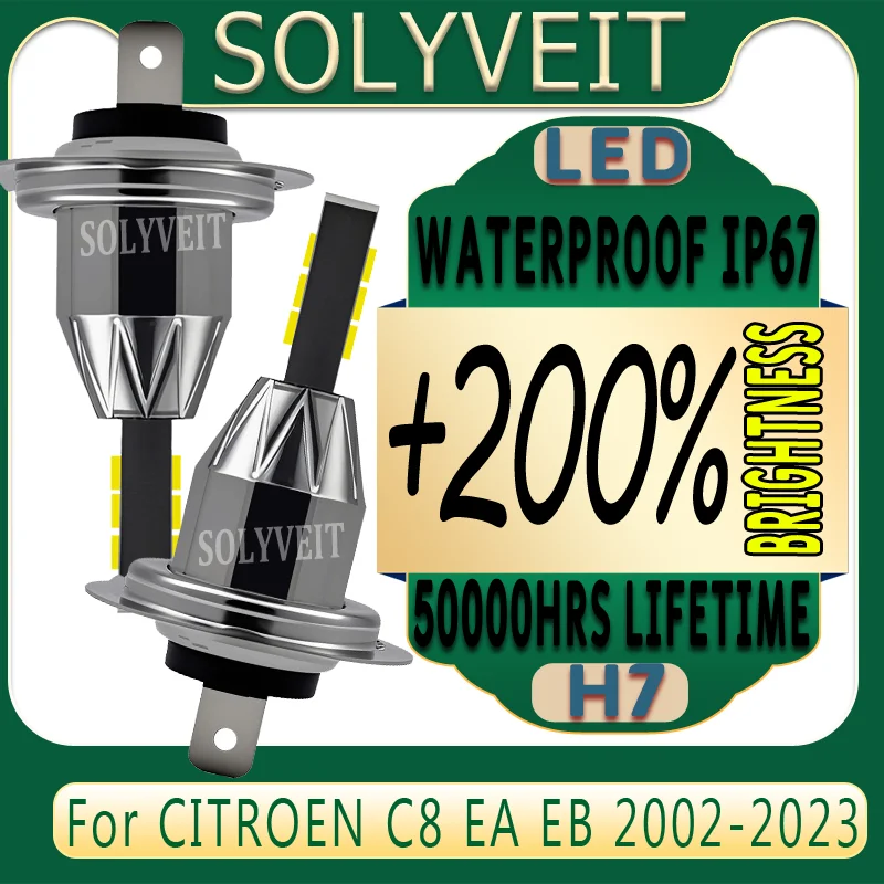 

Waterproof IP67 Plug and Play LED Headlight For CITROEN C8 EA EB 2002 2003 2004 2005 2006 2007 2008 2009 2010 2011 2012-2023