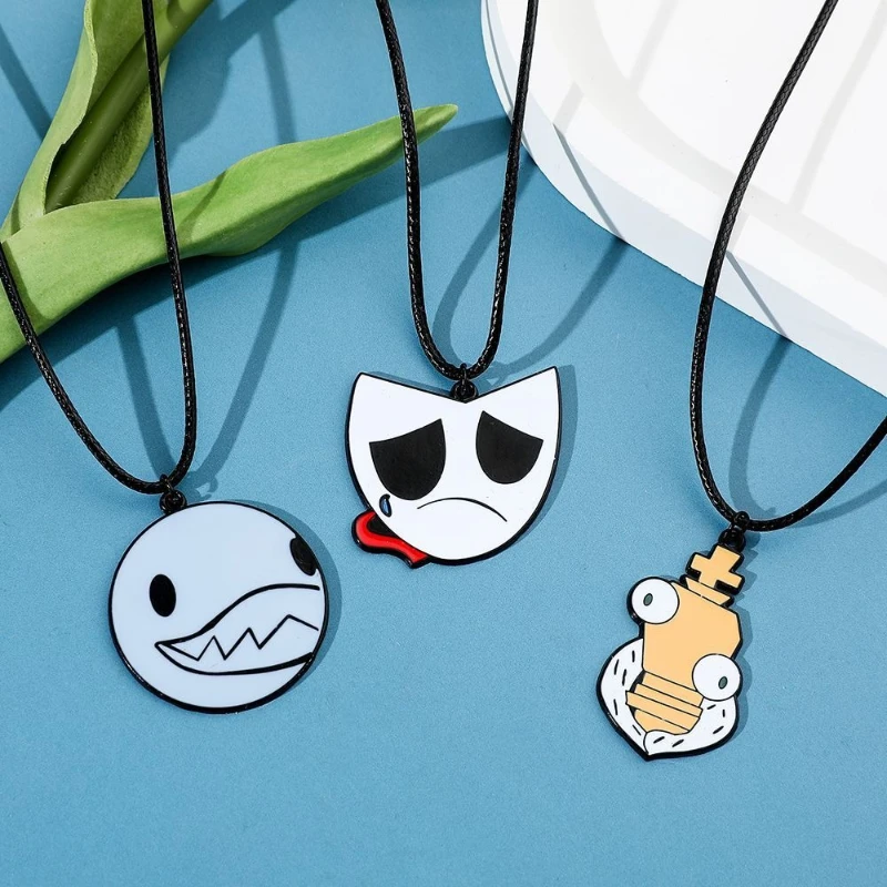 Magic Number Circus Cartoon Animation European and American Game Merchandise Personalized Creative Clown Alloy Metal Necklace