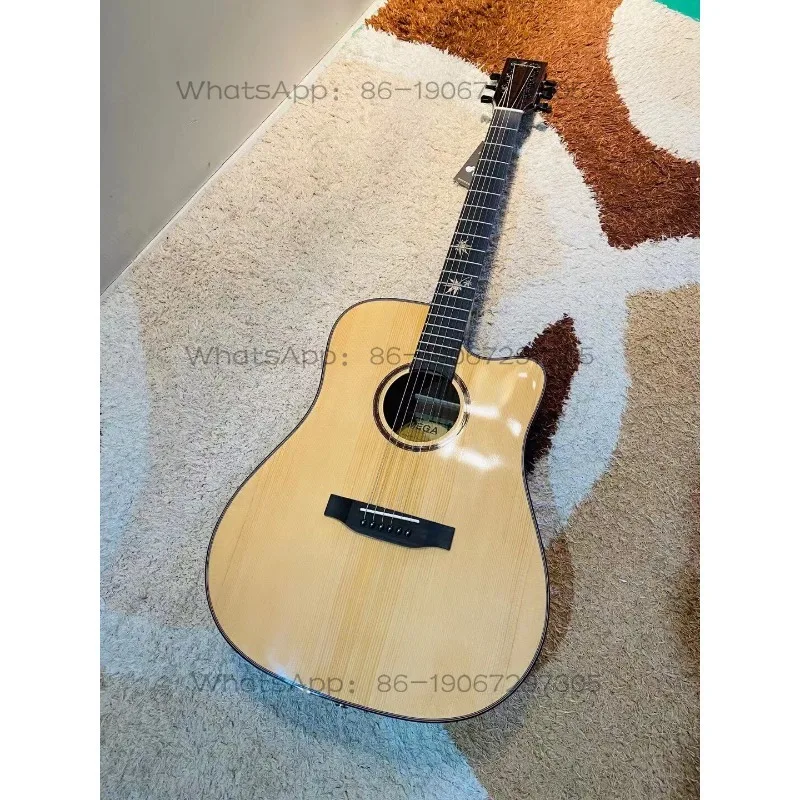 Bright Polished Veneer Acoustic Guitar 41 Inch Learning Piano Guitar Instrument