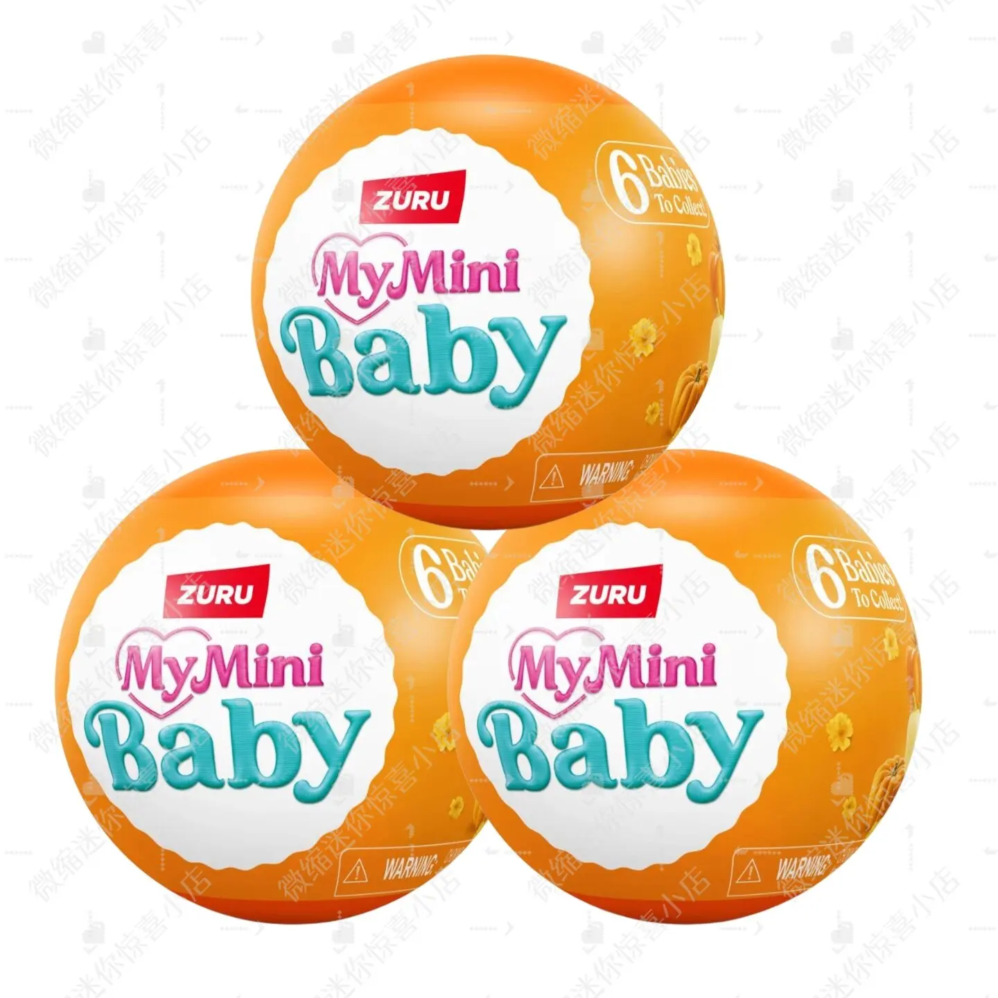 Genuine ZURU 5 Surprise My Mini Baby Pumpkin Patch Mystery Ball Realistic Newborn Vinyl Doll Blind Box Toy Surprise Gift limited image 3