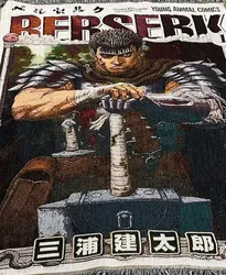 Anime JuJu Handmade Throw Cotton Woven Blanket Tapestry Bedspread Beach Sofa Cover Mat Rug Tassel