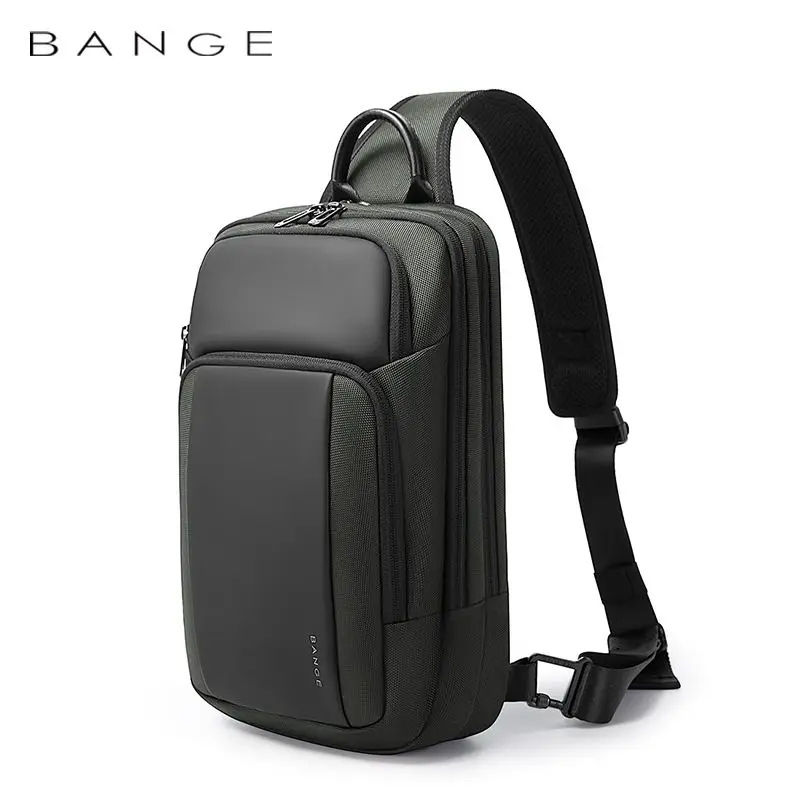 Bange High-end Crossbody Bag for Men\'s Chest Bag Waterproof Casual Shoulder Bag