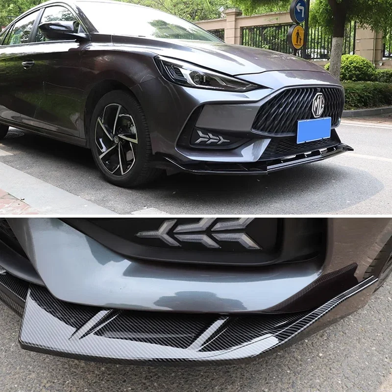 Front Bumper Spoiler for Morris Garages 5 Front Skirts Splitter MG GT 5 2021 To 2023 Car Body Kit Accessories Transform Style