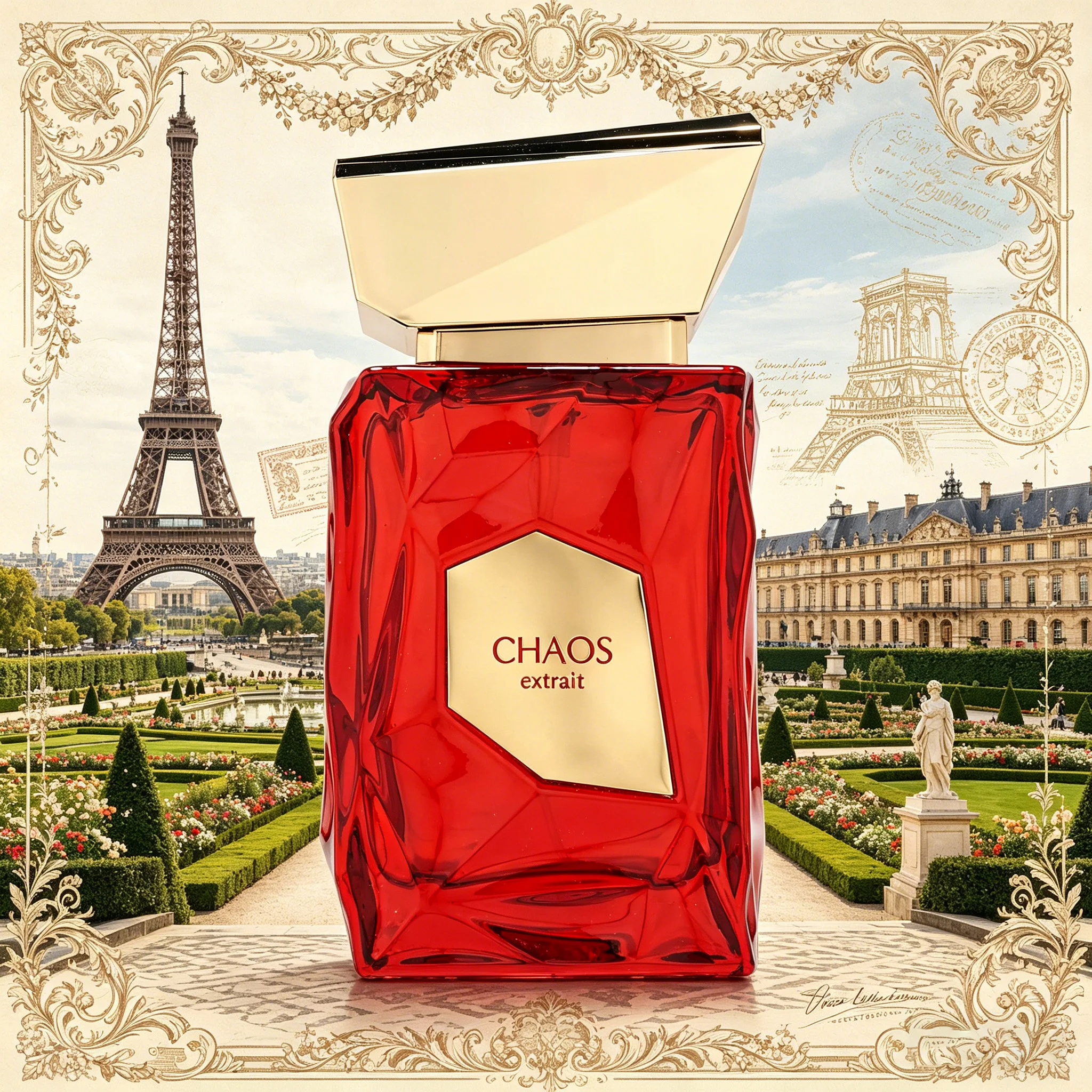 

French Avenue Chaos Extrait EDP 100ml Long Lasting Fragrance for Evening Soft Musk Unisex Fragrance Birthday Gift Cologne