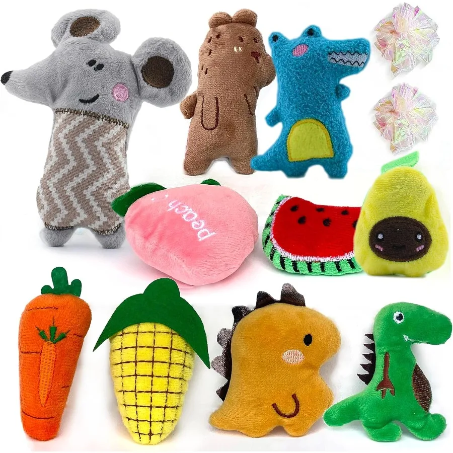 

Игрушки для кошек Интерактивная игрушка для кошек для домашних кошек Мягкий и прочный морщинистый звук Игрушки из кошачьей мяты Заполненная кошачья мята Мышь для кошек Прорезывание зубов жевать T