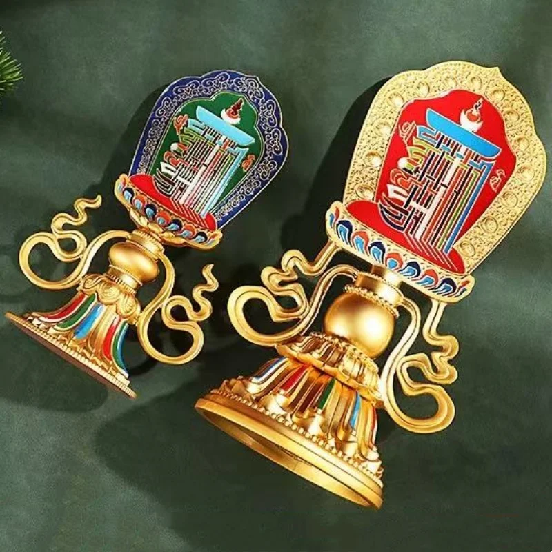 Tibetan Wenshu Nine Palaces,Engraving Ten Aspects of Freedom,Buddhist Tantric Handicraft Alloy Altars Decorative,Buddhism Items