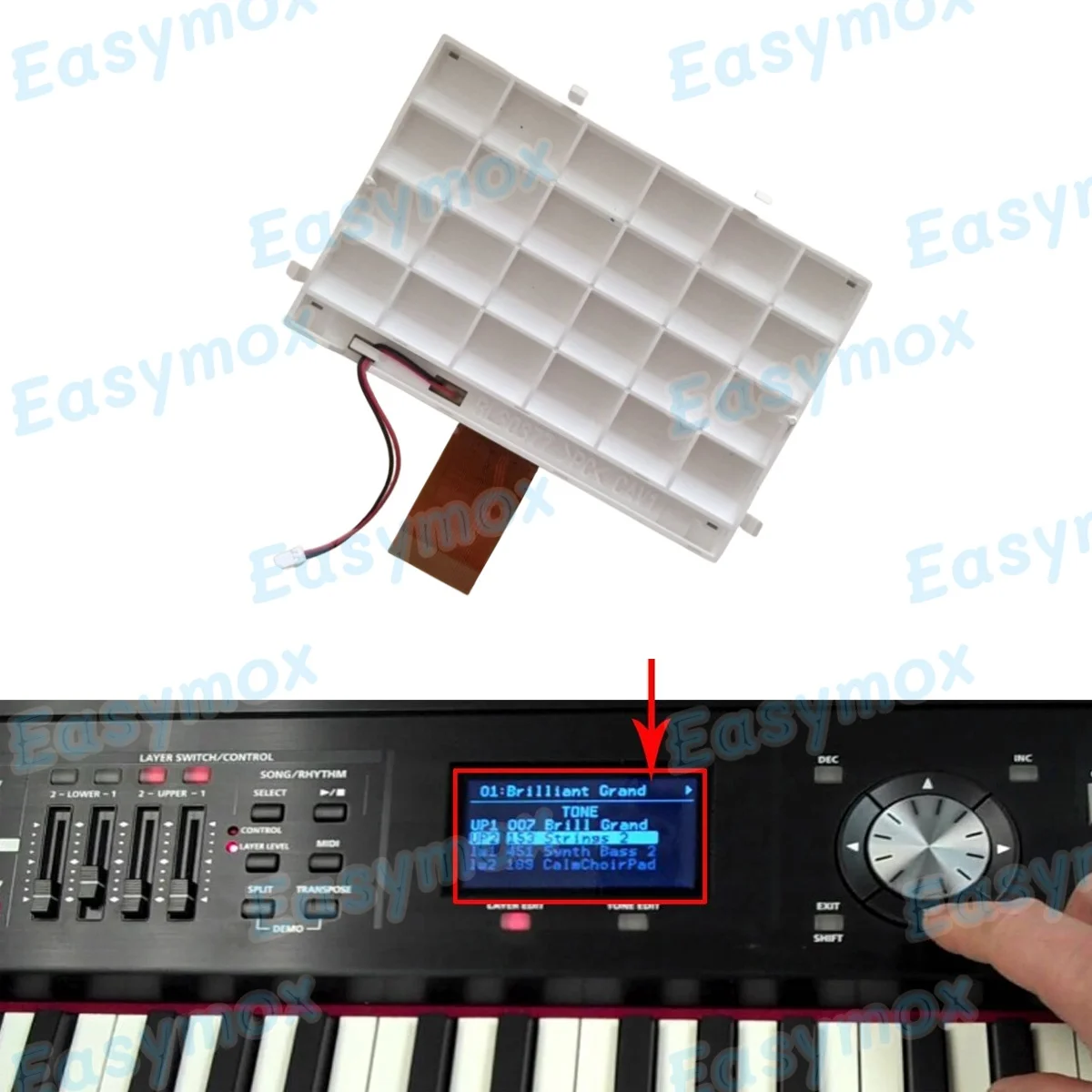 

New Original Replacement LCD Display For Roland RD700NX