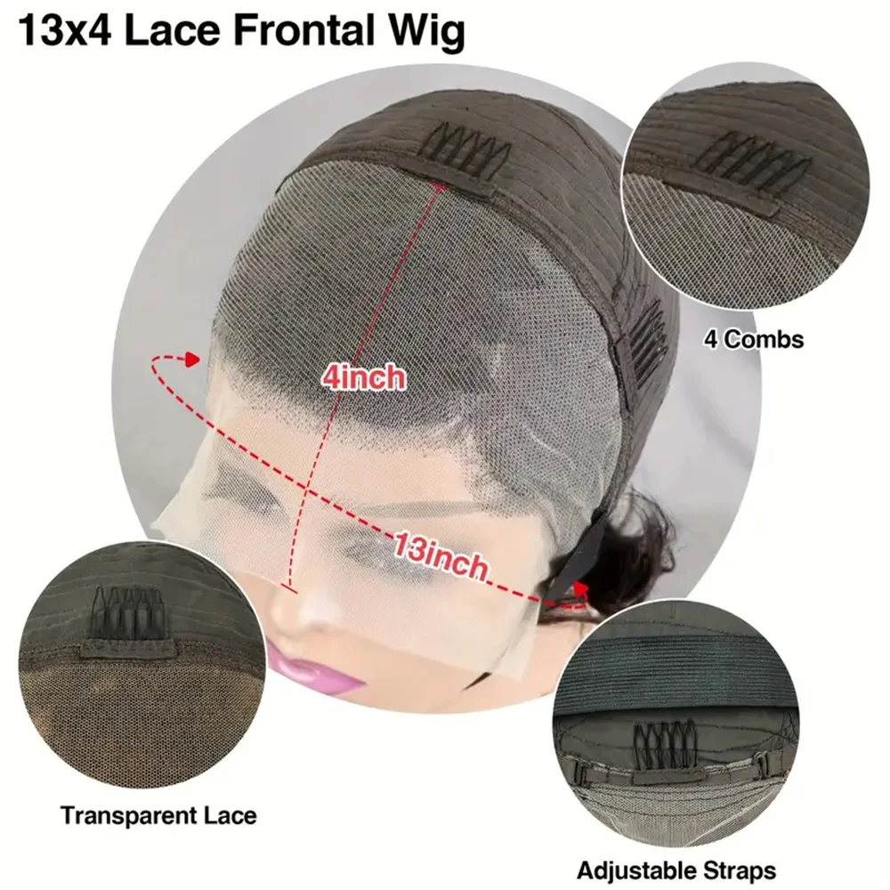 Lace Frontal Wig 13x4 Pixie Cut Wig Human Hair for Women 8 Inch Short Straight Human Hair 180% Density image 5