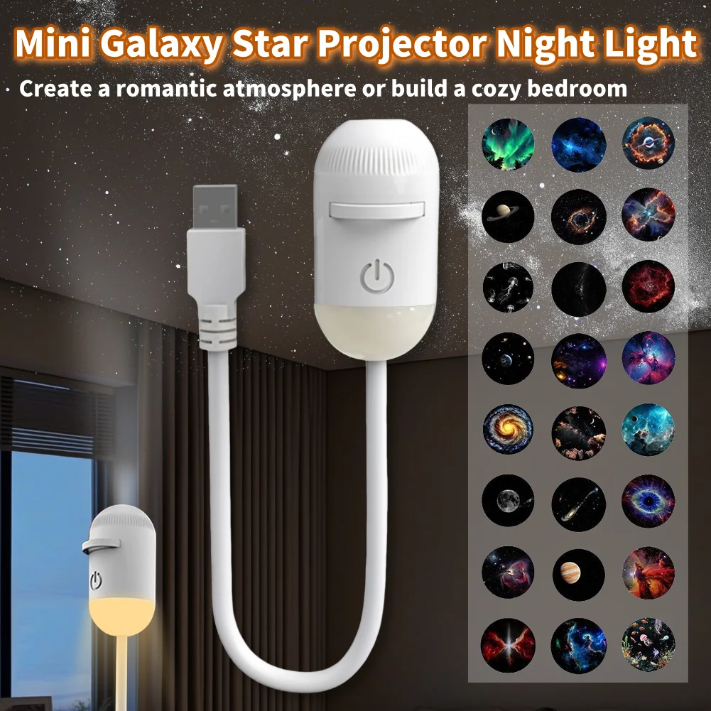 ミニギャラクシースタープロジェクターナイトライト星雲天井ledランプusbスターナイトライト寝室用大人子供部屋の装飾用