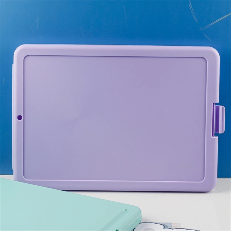 Portable File Case with Clipboard Waterproof Document File Organiser Folder for Office School Hospital Factory Warehouse