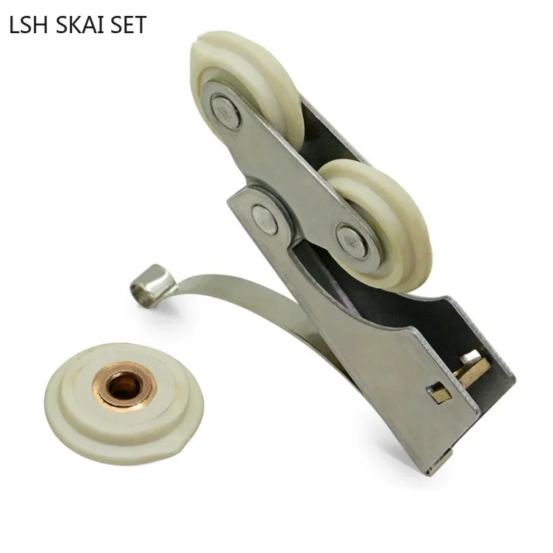 2pc Stainless Steel Bathroom Sliding Door Roller Pulley Indoor Window Barn Door Closet Wheel Shower Door Cabin Parts Hardware