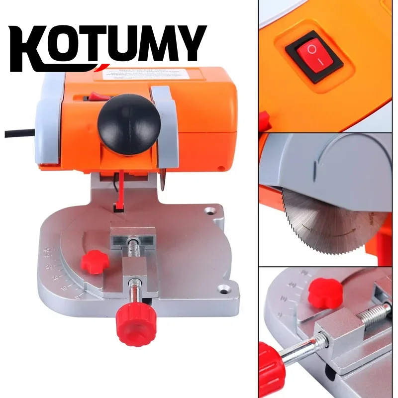 Mini Bench Top Cut-off Miter Saw For Arts & Crafts Cutting Wood Plastic Metal Benchtop