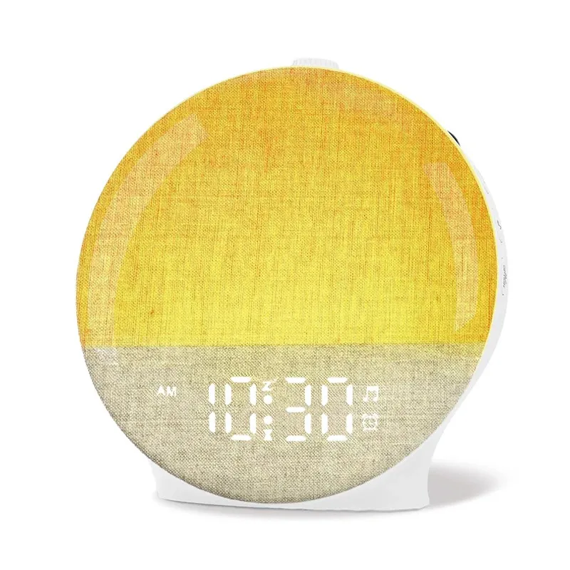 

Wake Up Light Sunrise Alarm Clocks White Noise Sound Machine Bluetooth Speakers