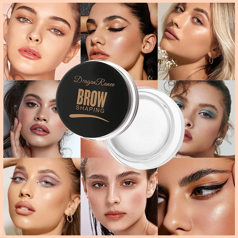 Crema potenciadora de cejas de larga duración, Gel impermeable para cejas, maquillaje marrón, negro, tinte líquido para cejas con cepillo, 6 colores