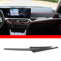 For BMW 3 Series i3 4 Series i4  2023-2024 ABS carbon fiber car center console decorative strip sticker car interior accessories