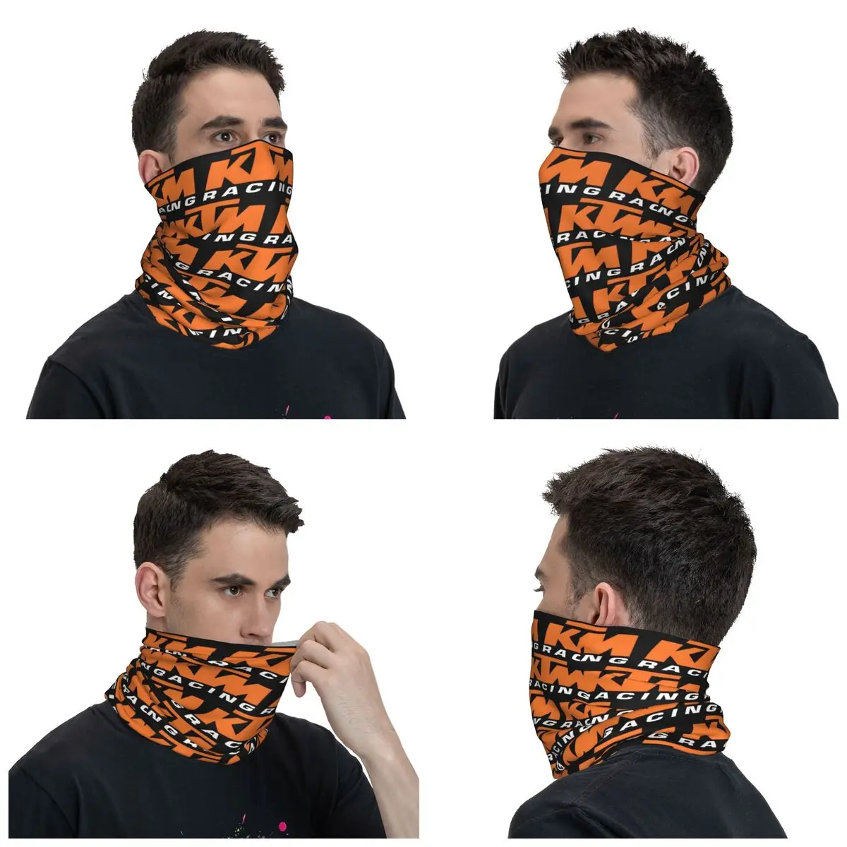 Ready To Race Bandana Neck Cover Printed Wrap Scarf Multifunctional Face Mask Hiking for Men Women Washable