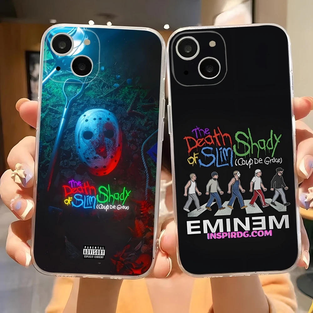 The Death Of Slim Shady Eminem Phone Case For 15 Pro Max Iphone 14 Plus 11 12 13 Mini 16 Plus X XR XS SE 2020 Transparent Cover