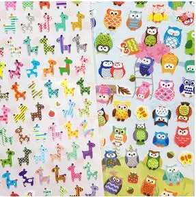 1Pack Schattige Giraffe & Uil Stijl Cartoon Sticker Decoratie Label Notebook Sticker Briefpapier