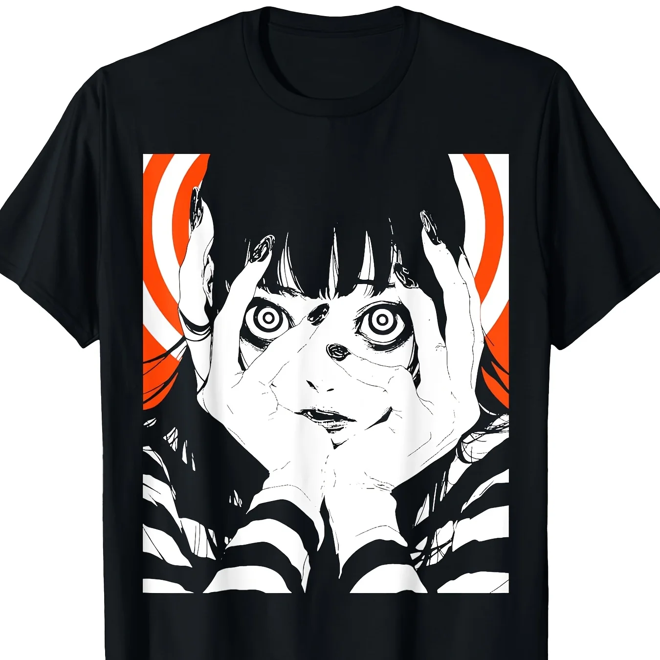 

Japanese Horror Anime Graphic Print Summer Autumn Winter Cotton Men and Women T-shirt Short Sleeve Luxury Outdoor Sports Brand