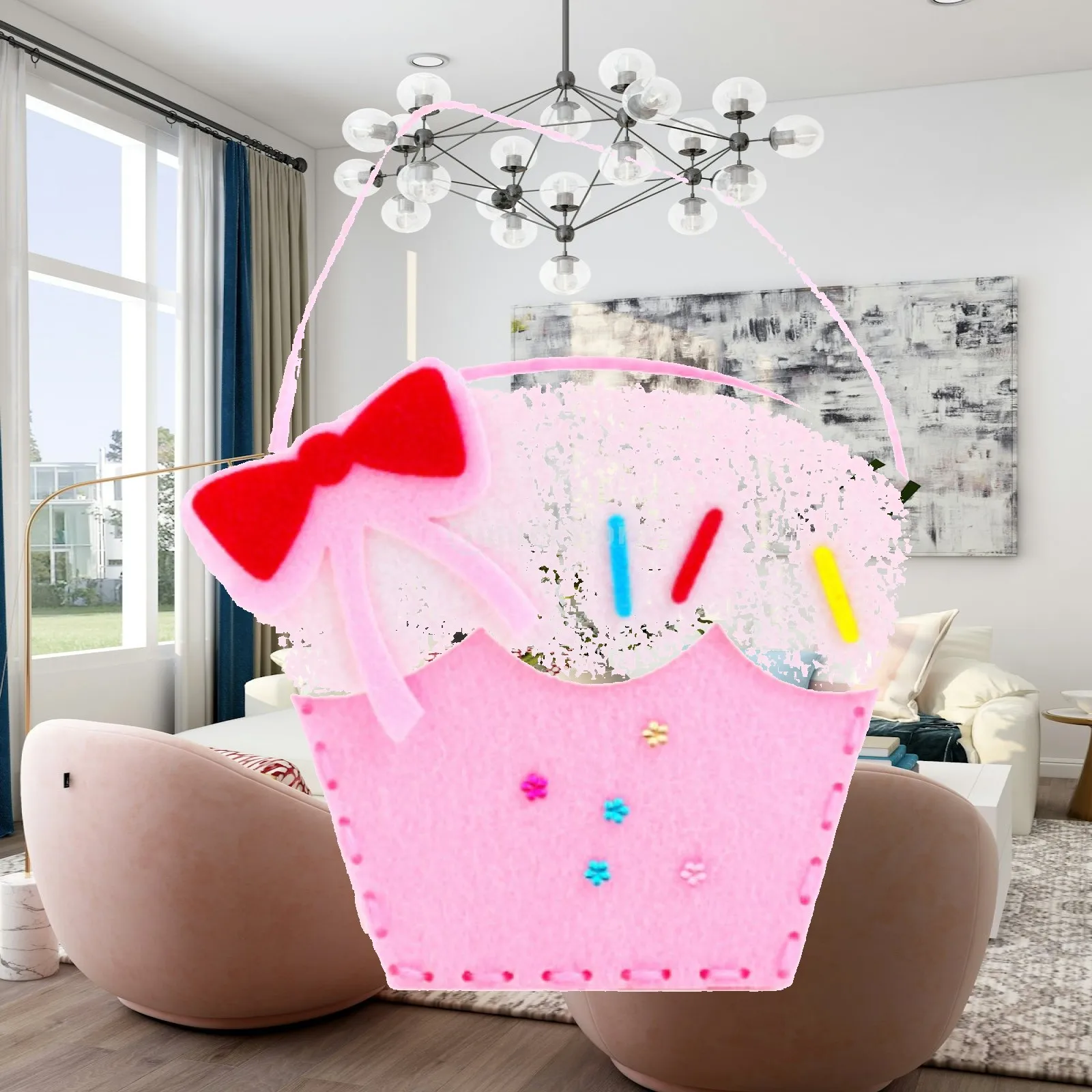 Cartoon Sewing Kit Sewing Toy Children Kids Art Craft Activity Toy for 3Years+