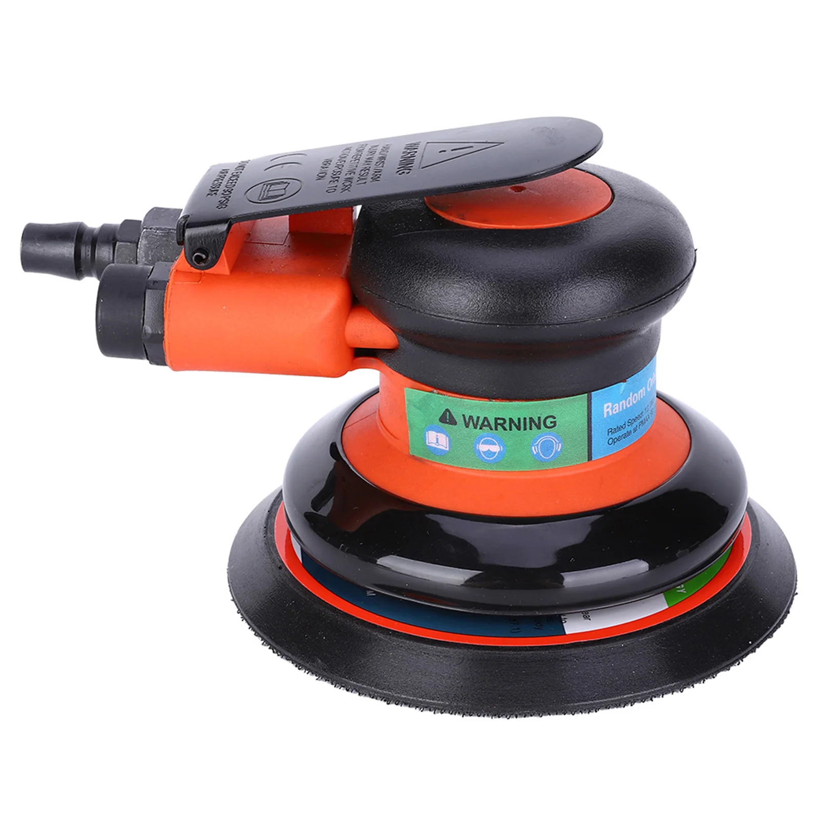 5 Inch Pneumatic Air Sander Polisher Tool Grinding Pneumatic Orbital Sander Air Grinder Machine for Car Waxing Beauty 11000rpm