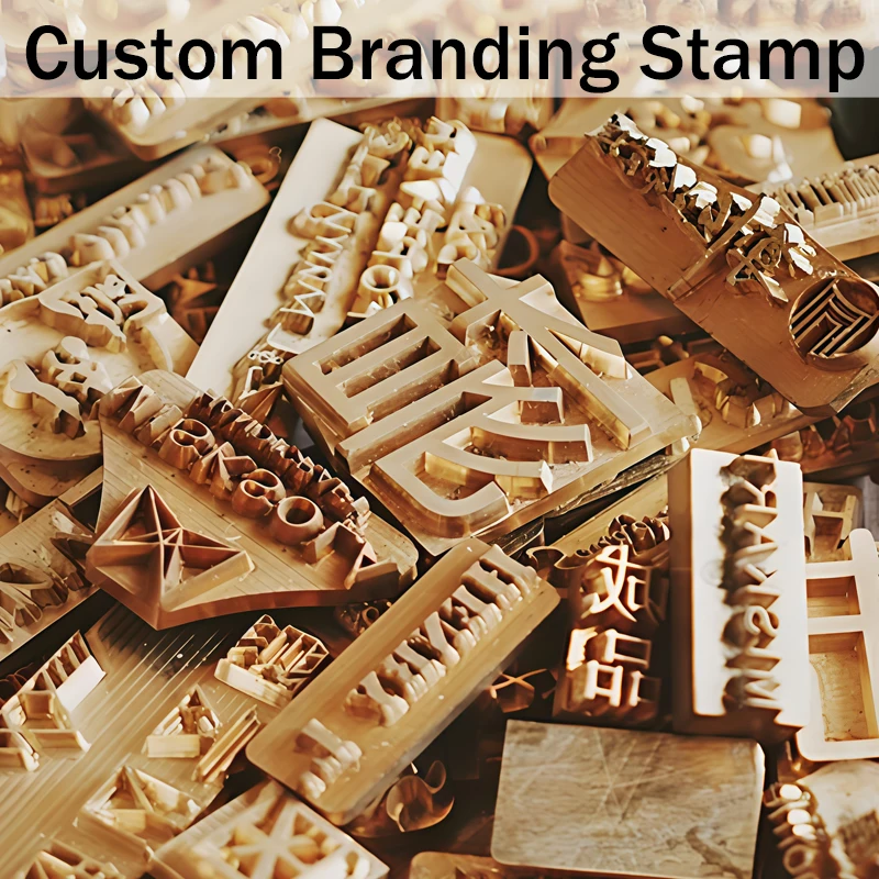 

Custom Branding Iron Stamps Leather Stamp Logo Personalized Heating Brass Embosser Seals Wood Cake Hamburger Craft Handmade DIY
