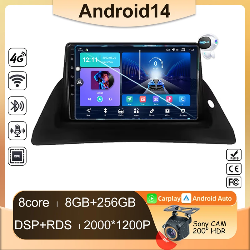 Auto Radio Android For Renault Kangoo 2009 2012 2015 2016 2017 2018 Navigation Car Player Screen Head Unit No 2din WIFI DVD