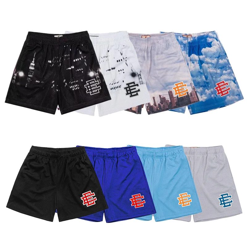 2025 New Eric Emanuel EE Basic Mesh Shorts Classic Gym Shorts Men's Basketball Sports Casual shorts Running Shorts Beach shorts