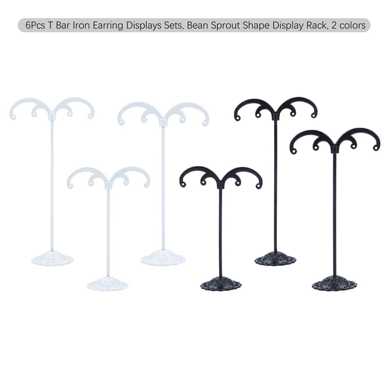 6Pcs Earring Display Stand Jewlery Showcase Organizer Display Rack For Photography Jewelry Props