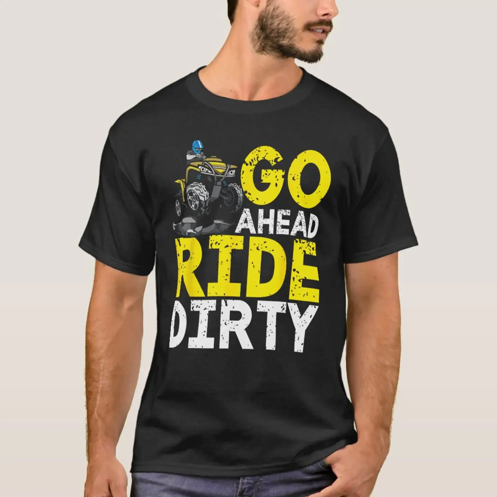 ATV Quad Bike Outdoor Mudding Offroading 1 T Shirt vintage Washed Unisex graphic designer clothes Comfortable streetwear Casual