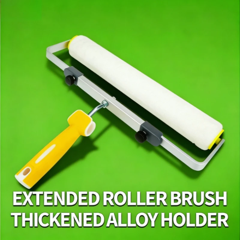 For Wall Decorative 18inch 46cm Paint Roller Brush Short-Middle-Long Plush 9MM Painting Handle Tool Support Painting Handle Tool