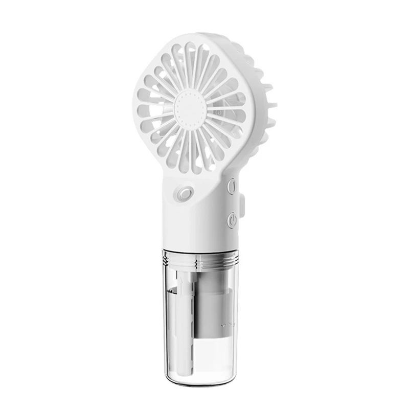 Portable Handheld Spray Fan Water Spray Mist Fan Student Dormitory Mini Fan Summer Supplies Outdoor Cooling Tool